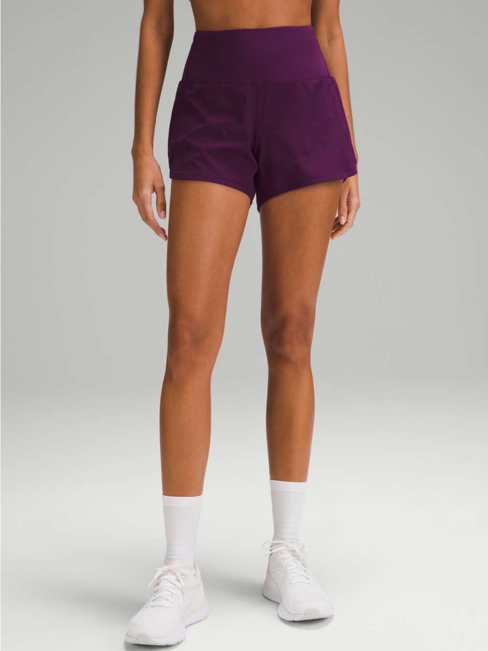 Lululemon Speed Up High-Rise Lined Short Swift 4" Inseam in Dramatic Magenta